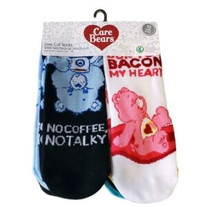 Care Bears Socks Adult Low Cut Ankle 10 Pairs Size 4-10 Cartoons Nostalgia NWT